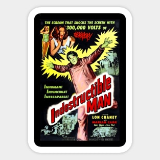 The Indestructible Man Sticker